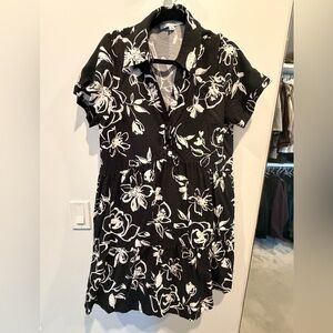 Emma & Michele Black and White Floral Summer Dress